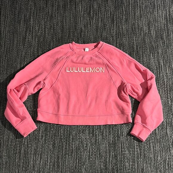 Lululemon Scuba Oversized Pullover *graphic RARE SPELLOUT - Picture 1 of 8